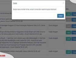 Cara Mengatasi Tulisan Berkas Harus Memiliki Format dalam Pendataan Tenaga Non ASN