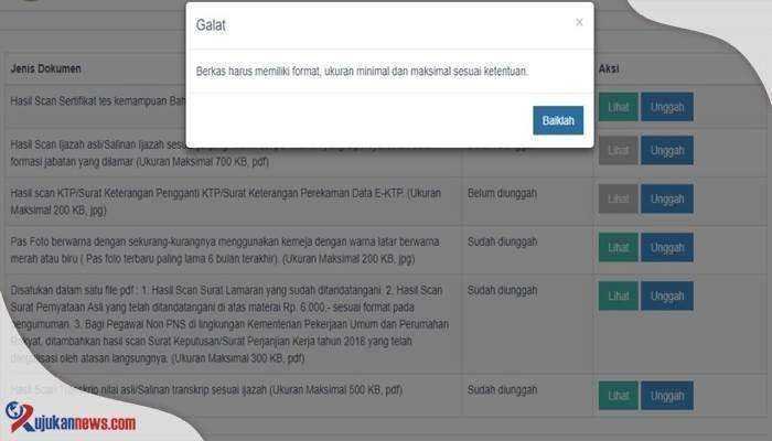 berkas harus memiliki format