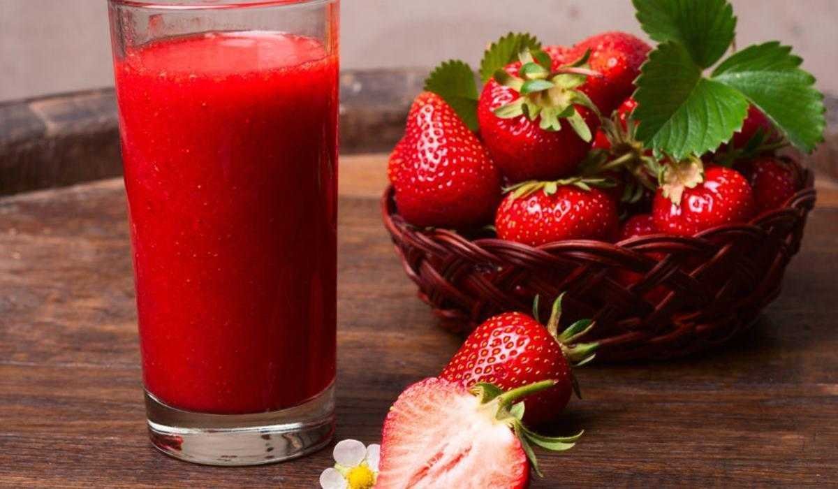 resep jus strawberry