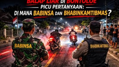 Balap Liar di Bontoloe Picu Pertanyaan: Di Mana Babinsa dan Bhabinkamtibmas?