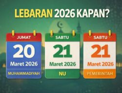 Lebaran 2026 Kapan? Ini Jadwal Idul Fitri Versi Muhammadiyah, NU, dan Pemerintah