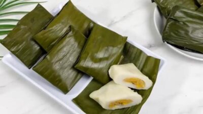 resep nagasari pisang tepung beras rose brand