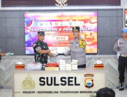 Heboh! 25 Kg Kokain Ditemukan di Selayar, Polda Sulsel Langsung Musnahkan Barang Bukti