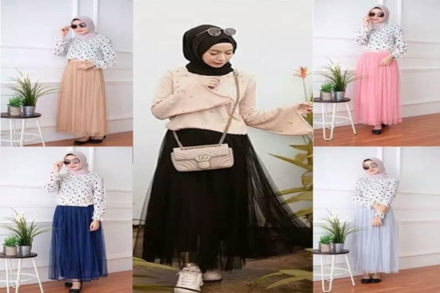Fashion Hijab Rok Tutu