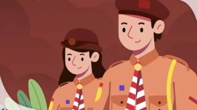 cara pasang peluit pramuka di baju