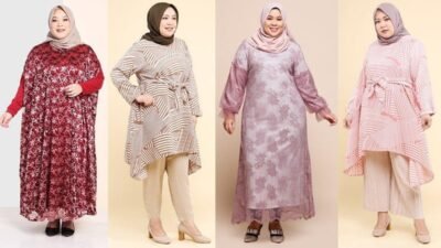 fashion untuk wanita gemuk berjilbab