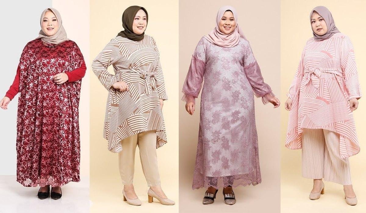 fashion untuk wanita gemuk berjilbab