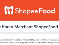 9 Langkah Cara Daftar Shopee Food Merchant